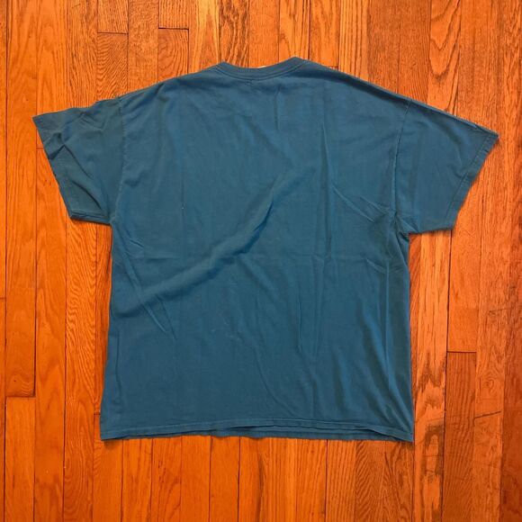 gildan y2k salvation blue short sleeve t shirt size xl - Picture 7 of 7